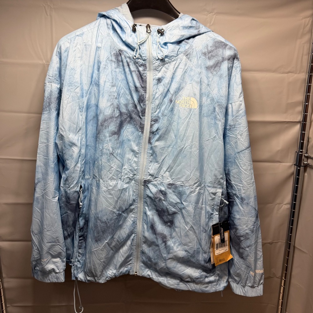 NWT The North Face Hydrenaline Jacket Blue Cloudy Texture Print XXL NF0A7QDQ
